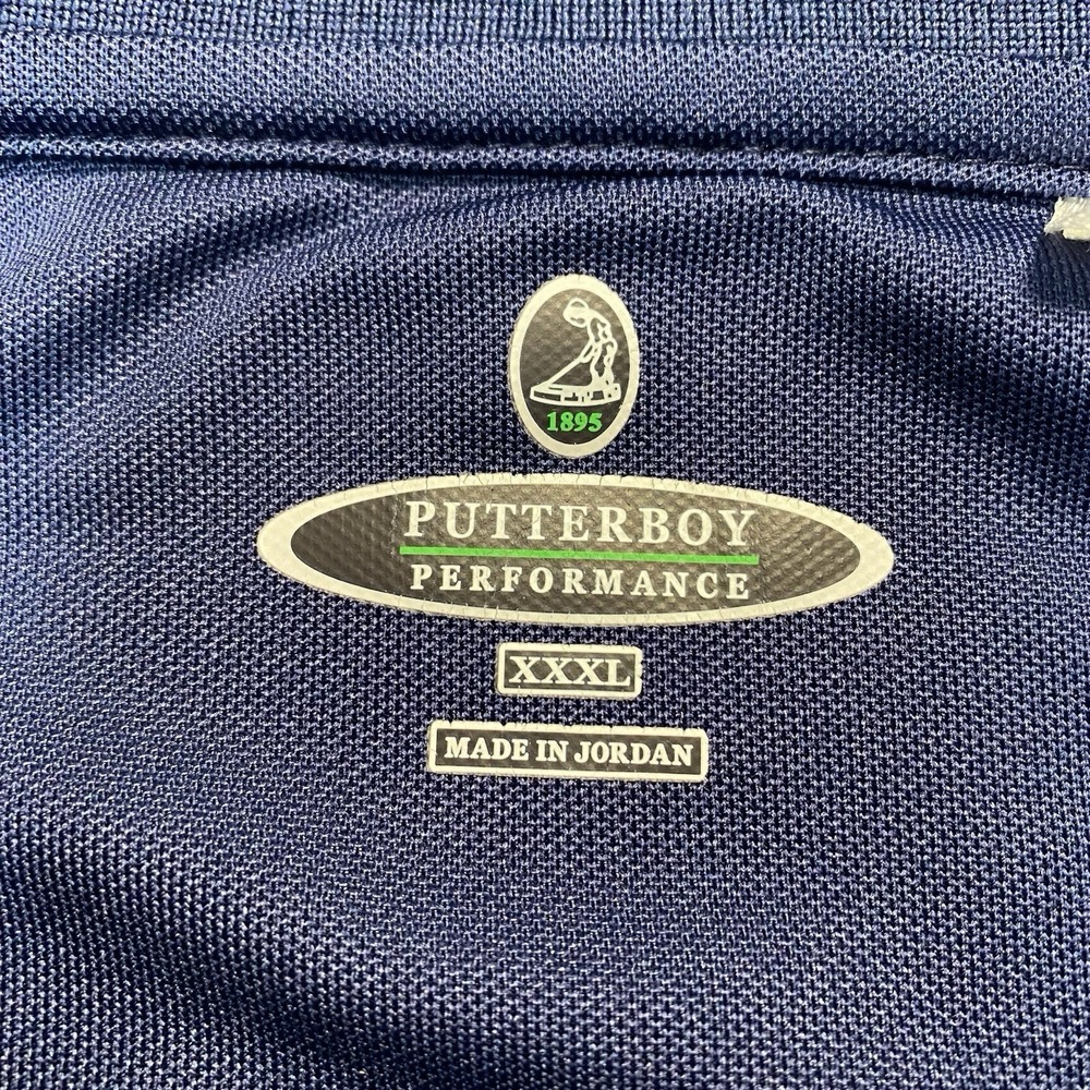 Pinehurst No 2 Putterboy Performance Polo 3XL Mens 2014 US Open Navy - Picture 7 of 9